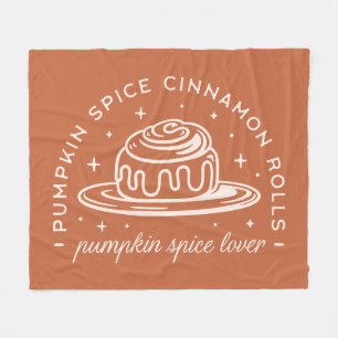 Pumpkin Spice Cinnamon Rolls Fleecefilt
