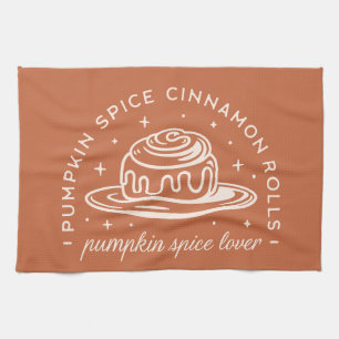 Pumpkin Spice Cinnamon Rolls Kökshandduk