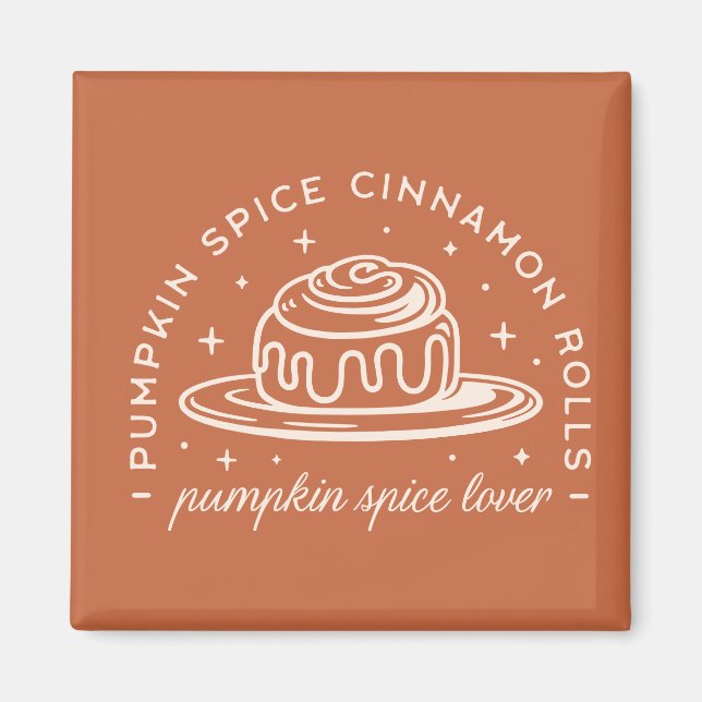 Pumpkin Spice Cinnamon Rolls Magnet (Framsidan)