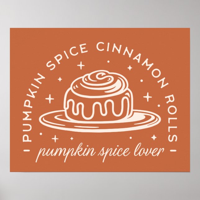 Pumpkin Spice Cinnamon Rolls Poster (Framsidan)