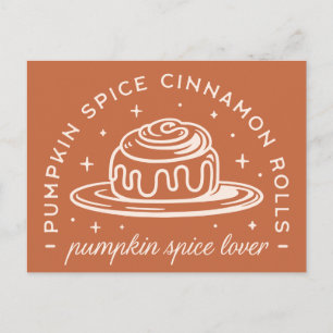 Pumpkin Spice Cinnamon Rolls Vykort
