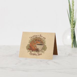Pumpkin Spice Coffee komma-Together Inbjudan
