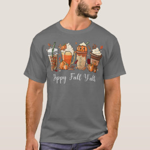 Pumpkin Spice Coffee Latte Lycklig, faller under h T Shirt