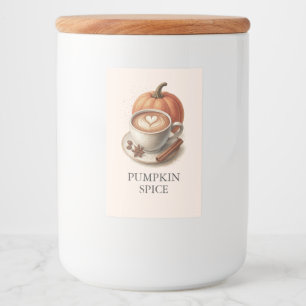 Pumpkin Spice Coffee Möhippa Stickers Mat Etikett