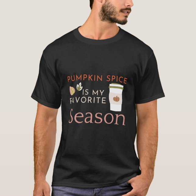 Pumpkin Spice Coffee, Pumpkin Season, Mysiga höste T Shirt (Framsida)