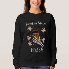 Pumpkin Spice Coffee Skeleton - Womens Shirt T Shirt