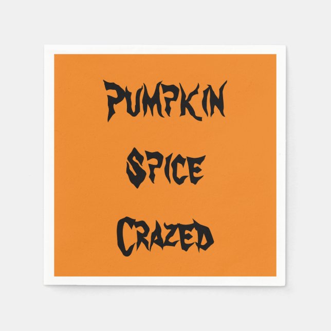 Pumpkin Spice Crazed Pappersservett (Framsidan)