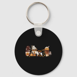 Pumpkin Spice Cute Latte Iced Autumn Coffee Fall H Nyckelring