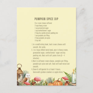 Pumpkin Spice Dip Recipe Vykort
