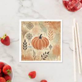 Pumpkin Spice Distress Bläck Fall Season Decoupage Pappersservett