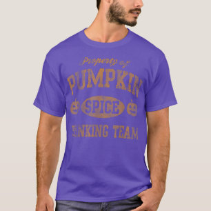 Pumpkin Spice Drinking Team Halloween Women Girls T Shirt