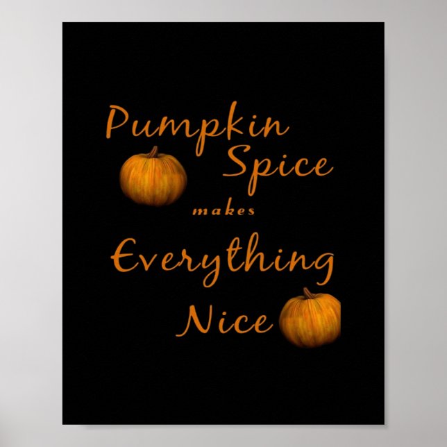 Pumpkin Spice Essential Poster (Framsidan)