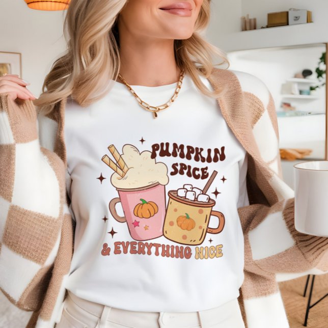 Pumpkin spice fall mode gullig kaffekaffe t shirt (Skapare uppladdad)