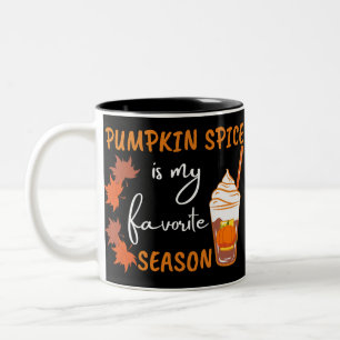 Pumpkin Spice Fall Season - höst Två-Tonad Mugg