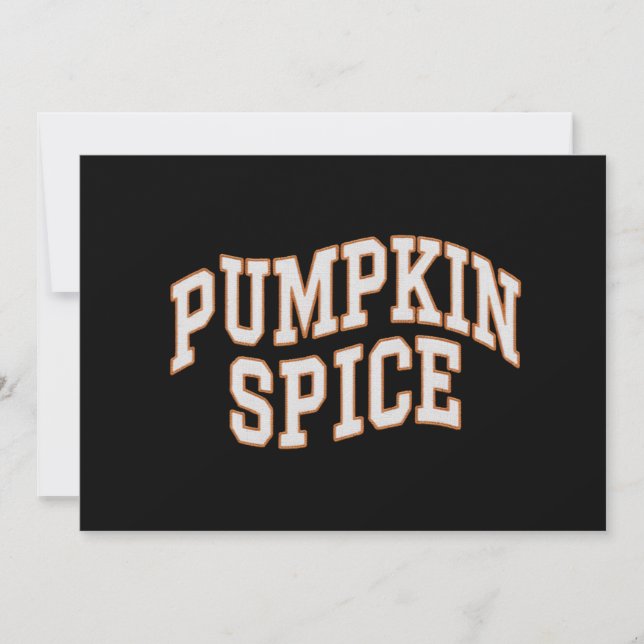 Pumpkin Spice Fall Shirt Thanksgiving Julkort (Framsida)