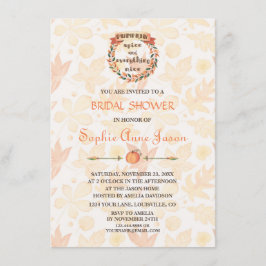 Pumpkin Spice Fall Thanksgiving Möhippa Inbjudningar