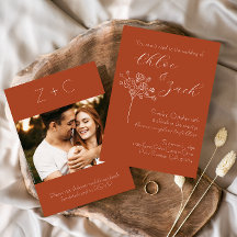 Pumpkin Spice Fall Wedding-inbjudan