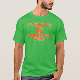 Pumpkin Spice Flicka retro T Shirt
