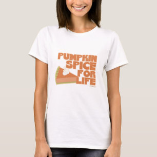 Pumpkin Spice for Life Autumn Flavor Slogan T-shirt