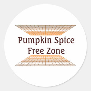 Pumpkin Spice Free Zon Runt Klistermärke
