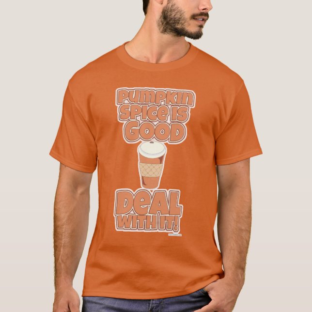 Pumpkin Spice Funny Epic Tecknad Slogan T Shirt (Framsida)