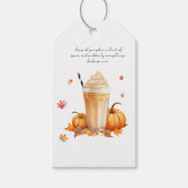 Pumpkin Spice Gift-Märkre Presentetikett
