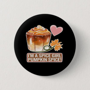 Pumpkin Spice Girl Fall Latte Sticker Knapp