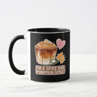 Pumpkin Spice Girl Fall Latte Sticker Mugg