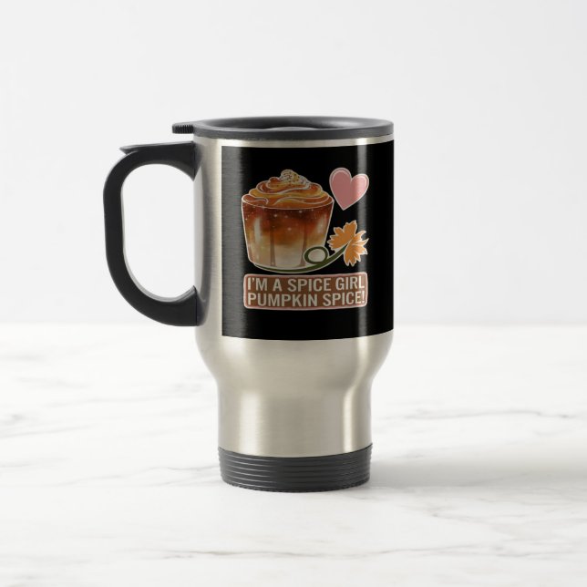 Pumpkin Spice Girl Fall Latte Sticker Resemugg (Vänster)