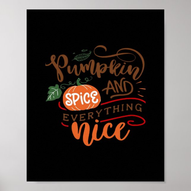 Pumpkin Spice Girl Poster (Framsidan)