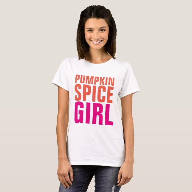 PUMPKIN SPICE GIRL, roliga T-shirts (Hel framsida)