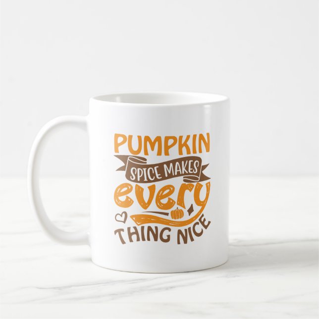 Pumpkin Spice gör allt bra Kaffemugg (Vänster)