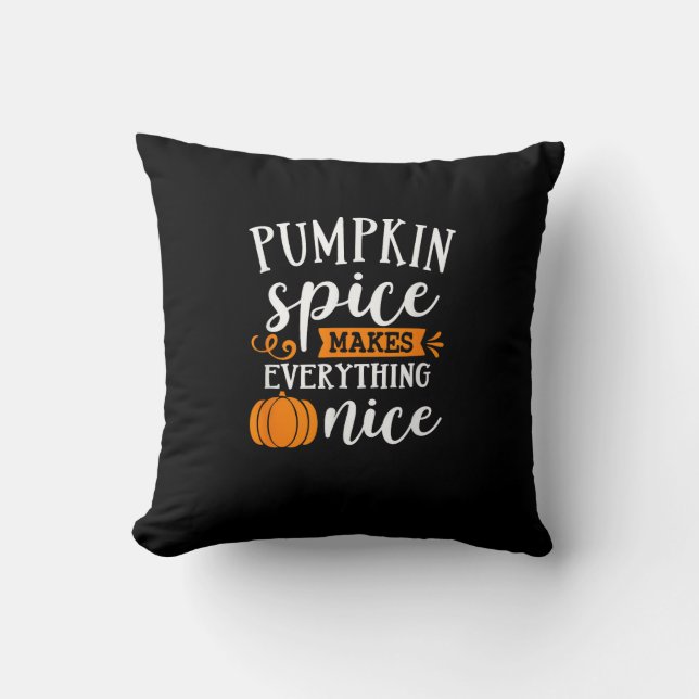Pumpkin Spice gör allt bra Kudde (Framsida)
