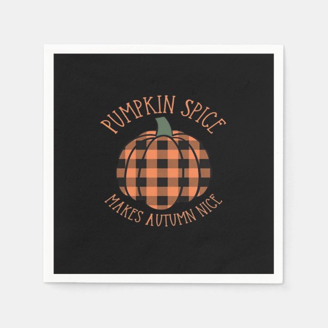 Pumpkin Spice gör att Pumpkin Esse hösten Nice Pappersservett (Framsidan)