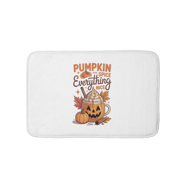 Pumpkin Spice Halloween Badrumsmatta (Framsidan)