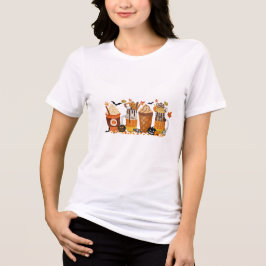 Pumpkin Spice Halloween Drinks T Shirt