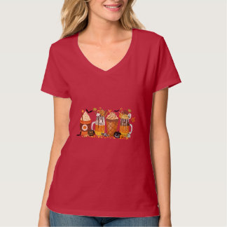 Pumpkin Spice Halloween Drinks T-Shirt