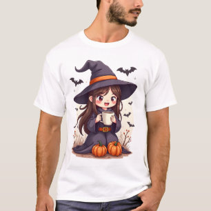 Pumpkin Spice Häxa � Söt Halloween Kaffe Tröja