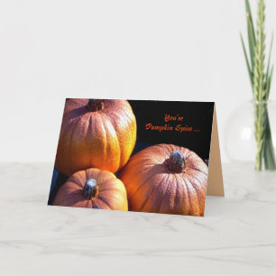 Pumpkin Spice Helgkort