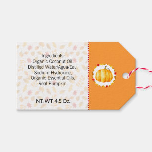 #Pumpkin Spice #Hemgjord Bad & Kroppsetikett Eti Presentetikett