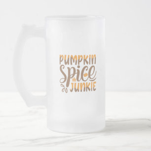 Pumpkin Spice Junkie Frostat Ölglas