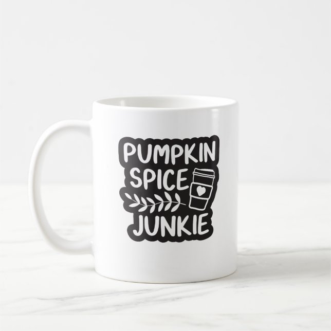 Pumpkin Spice Junkie Kaffemugg (Vänster)