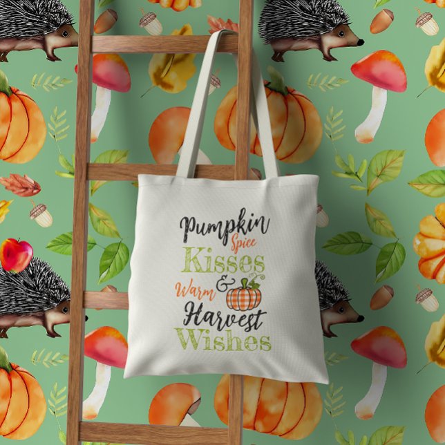Pumpkin Spice Kisses Tygkasse (Skapare uppladdad)