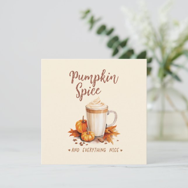 Pumpkin Spice - Latte & Autumn Foliage (Stående Fram)