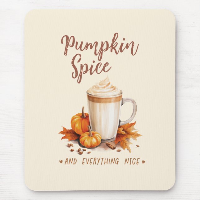 Pumpkin Spice - Latte & Autumn Foliage Musmatta (Framsidan)