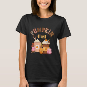 Pumpkin Spice Latte Coffee Halloween Hej Fall Se T Shirt