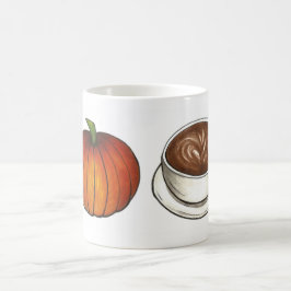 Pumpkin Spice Latte Coffee Orange Pumpkins Mugg
