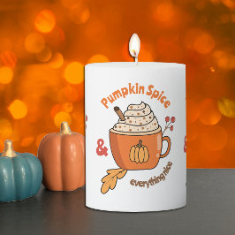 Pumpkin Spice Latte Doodle Mugg Pelarljus