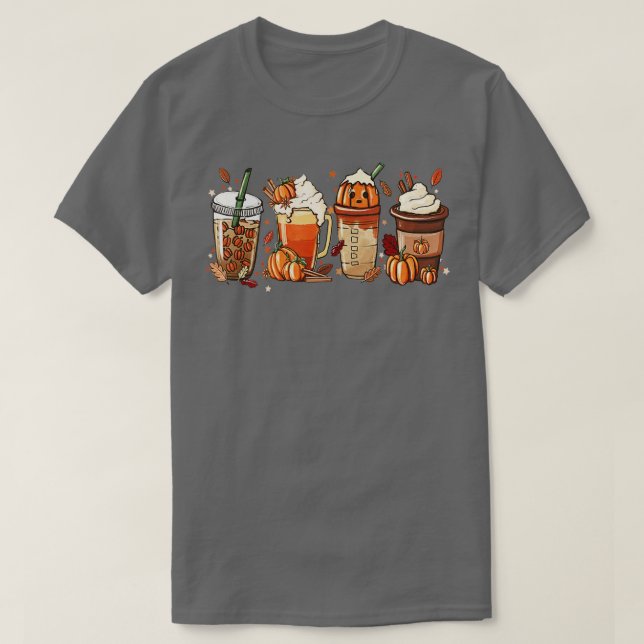 Pumpkin Spice Latte Fall Coffee Pumpkin SpiceTack T Shirt (Design framsida)