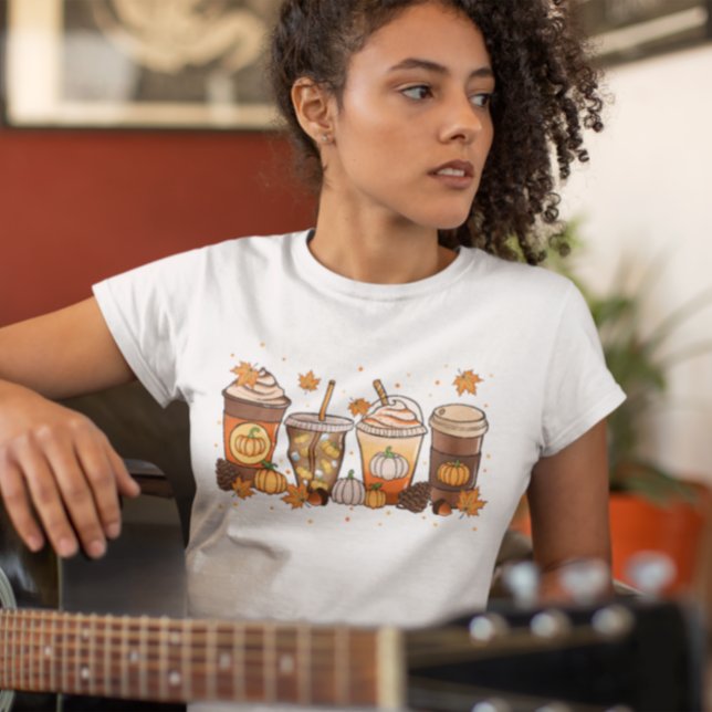 Pumpkin Spice Latte Fall T Shirt (Skapare uppladdad)